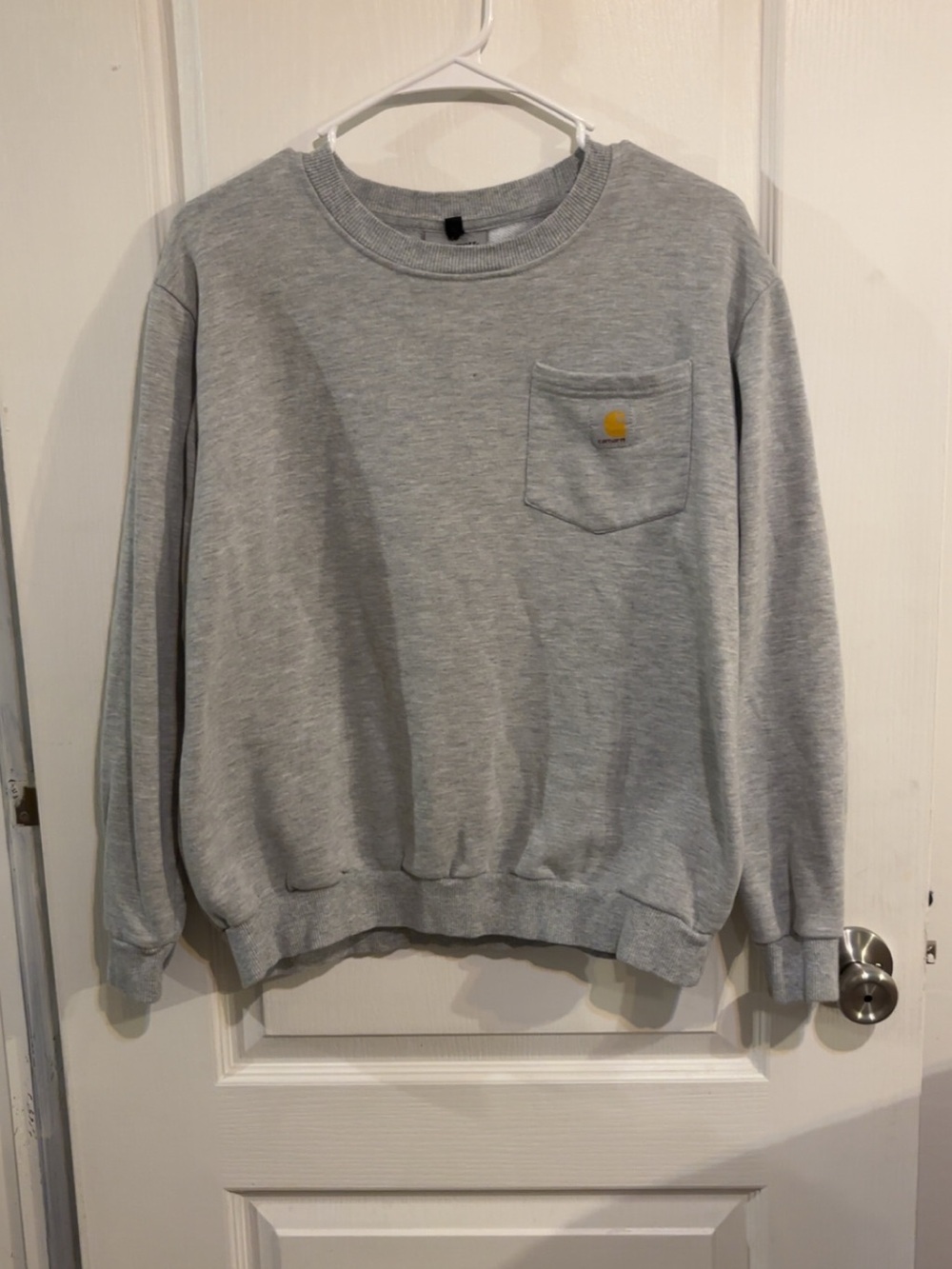Vintage Carhartt WIP Grey long sleeve shirt size Large